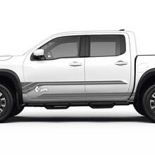 2 Nissan Decal Rocker Panel Portes Côté Nissan Frontier Stripe Vinyl Stickers Kit
 2