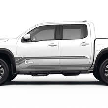 Kit de décalcomanies en vinyle bandes bas de caisse pour Nissan Frontier_2