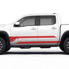 Kit de décalcomanies en vinyle bandes bas de caisse pour Nissan Frontier_3