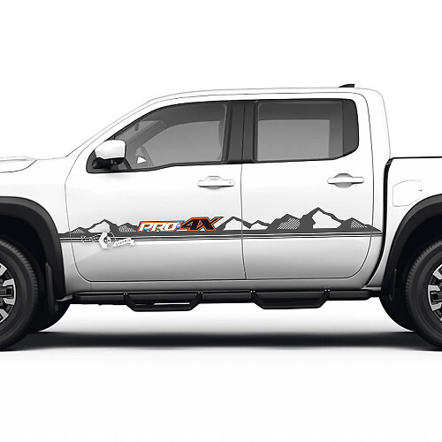 2 Nissan Decal Portes Hills Mountains Pro-4x Nissan Frontier Stripe Vinyl Stickers 3 Couleurs
