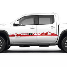 2 Nissan Decal Portes Hills Mountains Pro-4x Nissan Frontier Stripe Vinyl Stickers 3 Couleurs
 2