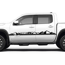 2 Nissan Decal Portes Hills Mountains Pro-4x Nissan Frontier Stripe Vinyl Stickers 3 Couleurs
 3