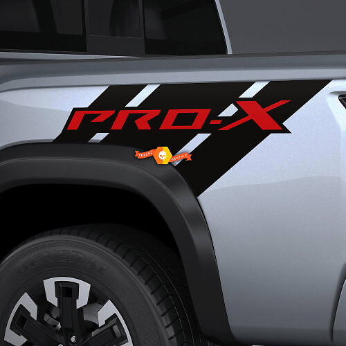 Paire d’autocollants latéraux arrière en vinyle PRO-X pour Nissan Frontier