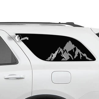 2x Dodge Durango Côté Fenêtre Arrière Montagnes Autocollants En Vinyle Autocollants
