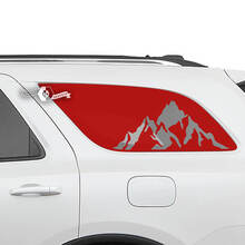 2x Dodge Durango Côté Fenêtre Arrière Montagnes Autocollants En Vinyle Autocollants
 2