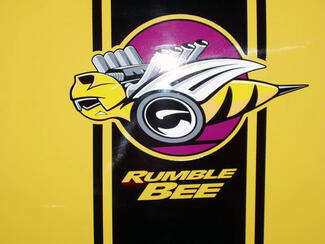 Paire d'autocollants Dodge Ram Rumble Bee Noir