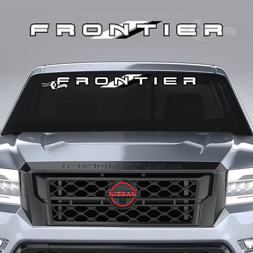 Lettrage de marque Autocollant en vinyle pour pare-brise Nissan Frontier Pro-4X