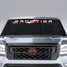 Lettrage de marque Autocollant en vinyle pour pare-brise Nissan Frontier Pro-4X_2