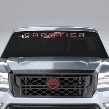 Lettrage de marque Autocollant en vinyle pour pare-brise Nissan Frontier Pro-4X_3