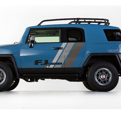 Kit de décalcomanies vinyle bandes rétro pour porte Toyota FJ Cruiser FJ Cruiser