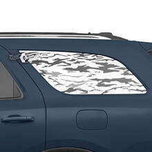 Paire d’autocollants en vinyle pour vitre arrière latérale Dodge Durango
 2