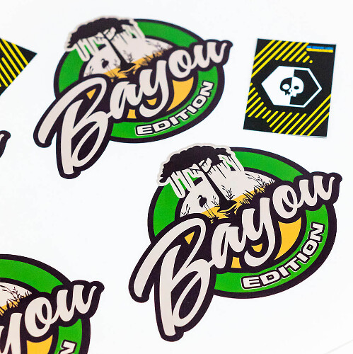 Ensemble d'autocollants vinyle Badge édition Bayou pour camion Jeep