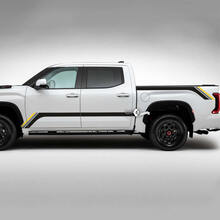 Paire Toyota Tundra Vintage Rétro Rocker Panel Lit Côté Arrière Fender Stripes Vinyle Autocollants Décalque 3 Couleurs
 2
