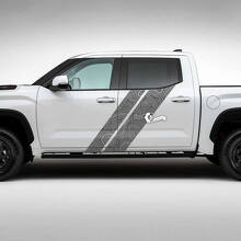 Kit d'autocollants en vinyle à rayures doubles côté carte topographique pour Toyota Tundra_2