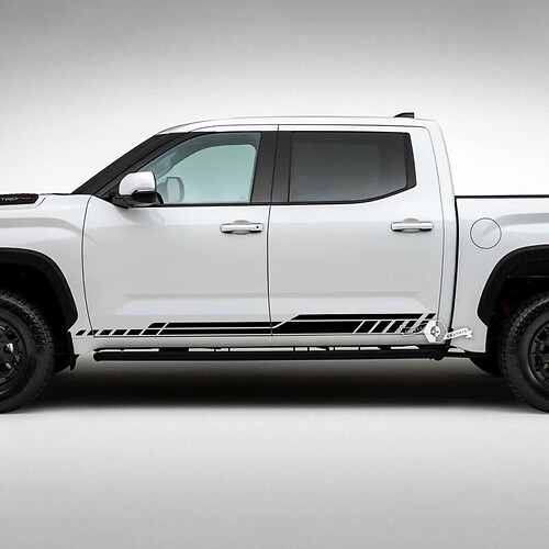 Toyota Tundra Rocker Panel Portes Lignes latérales Rayures Vinyle Autocollants Décalcomanie
