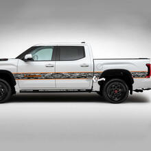 Paire Toyota Tundra Vintage portes côté lit garde-boue arrière détruit Grange rayures garniture vinyle autocollants décalcomanie 2 couleurs
 2