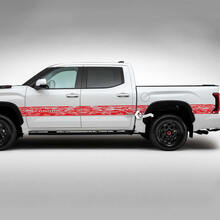 Paire Toyota Tundra Vintage portes côté lit garde-boue arrière détruit Grange rayures garniture vinyle autocollants décalcomanie 2 couleurs
 2