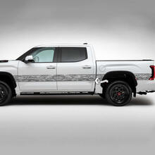 Paire Toyota Tundra Vintage portes côté lit garde-boue arrière détruit Grange rayures garniture vinyle autocollants décalcomanie 2 couleurs
 3
