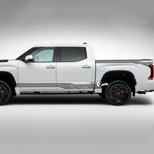 Paire Toyota Tundra Vintage Rétro Rocker Panel Portes Lit Côté Arrière Fender Stripes Vinyl Stickers Decal
 2