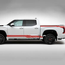 Paire Toyota Tundra Vintage Rétro Rocker Panel Portes Lit Côté Arrière Fender Stripes Vinyl Stickers Decal
 3