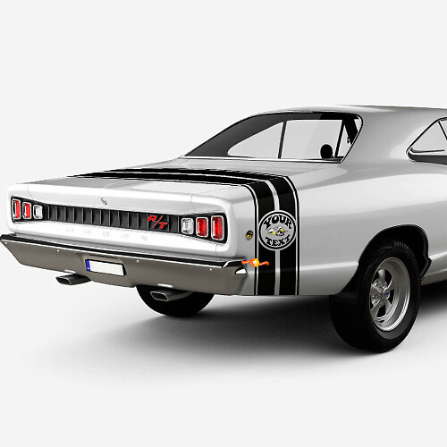 Autocollant Vinyle Bande Latérale Arrière Super Bee pour Dodge 1969