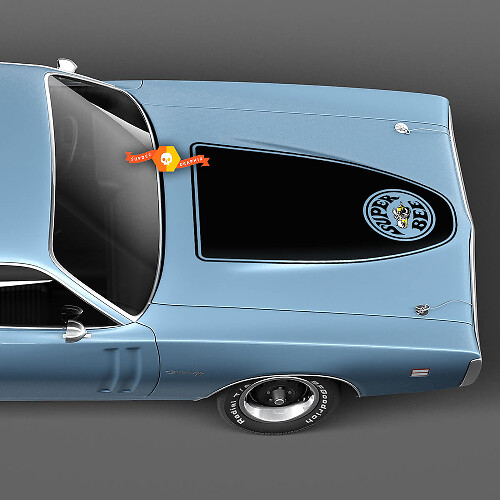 Dodge Hemi 1971 Super Bee Hood Vinyle Autocollant Autocollant Graphiques
