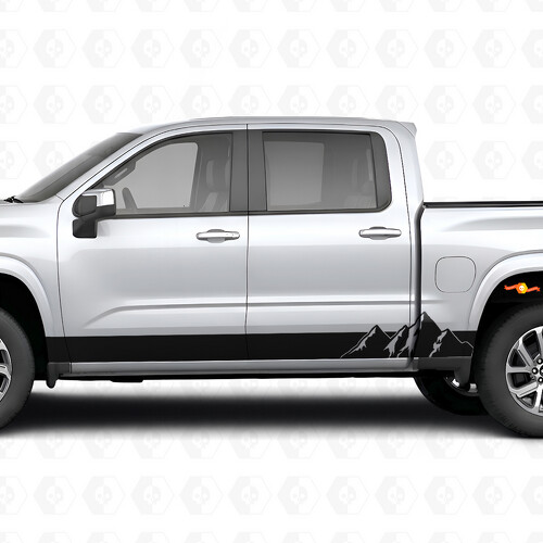 Bandes vinyle pour portes et bas de caisse Alpine Ridge pour Chevrolet Silverado 1500 Nouvelle génération 2027_1