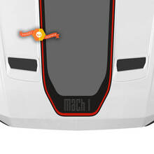 Ford Mustang Mach capot décalcomanie voiture vinyle autocollant Shelby Sport Racing 3 couleurs
 2