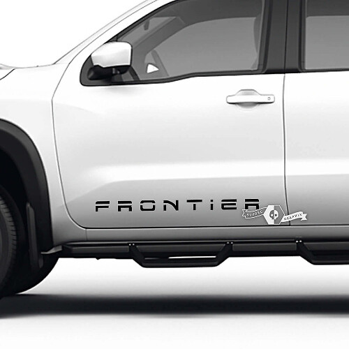 Kit de décalcomanies en vinyle avec lettrage pour porte latérale Nissan Frontier