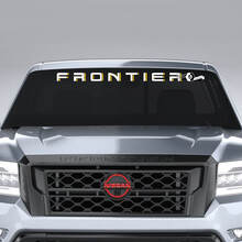 Pare-brise Nissan Logo Frontier Vinyle Autocollants Graphiques 2 Couleurs
 2