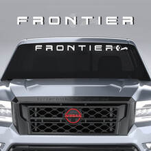 Pare-brise Nissan Logo Frontier Vinyle Autocollants Graphiques 2 Couleurs
 3