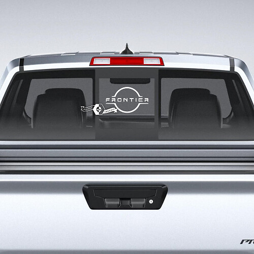 Autocollant en vinyle pour lunette arrière avec logo Frontier pour Nissan Frontier