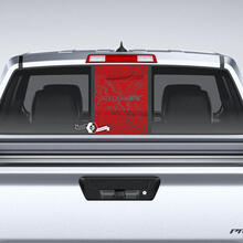 Fenêtre Verre Nissan Frontier Pro-4X Carte Topographique Hayon Vinyle Autocollants Décalcomanies Graphiques
 2