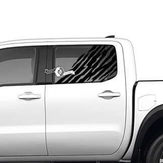 Paire Portes Fenêtre Nissan Frontier Détruit Grange Vinyle Autocollants Décalcomanies Graphiques
 1