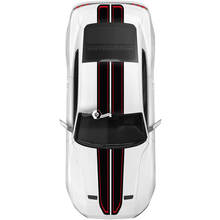 Ford Mustang Mach capot toit hayon décalcomanie voiture vinyle autocollant Shelby Sport Racing rayures 2 couleurs
 2