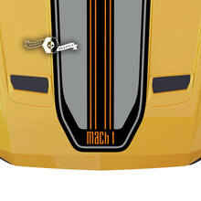 Ford Mustang Mach 1 capot toit hayon autocollant vinyle autocollant Shelby Sport Racing lignes rayures 3 couleurs
 2