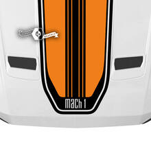 Ford Mustang Mach 1 capot toit hayon autocollant vinyle autocollant Shelby Sport Racing lignes rayures 2 couleurs
 2
