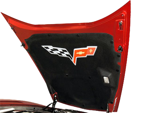 Autocollant vinyle couleur logo capot Corvette C6