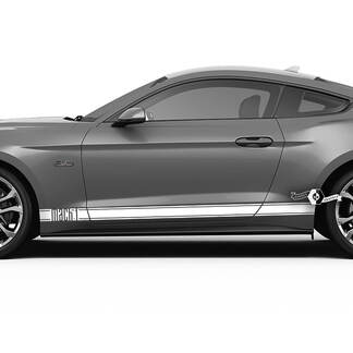Paire Ford Mustang Mach 1 Rocker Decal Vinyl Sticker Voiture Véhicule Shelby Sport Racing Stripe
 1