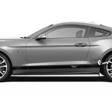 Paire Ford Mustang Mach Rocker Panel Autocollant Vinyle Autocollant Logo Véhicule De Voiture Shelby Sport Racing Stripe
 3
