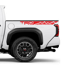 Kit de décalcomanies en vinyle style bandes latérales de benne montagne pour Toyota Tacoma_3