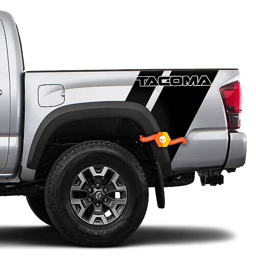 2 Tacoma Side Bed Stripes style raptor Autocollants en vinyle Kit de décalcomanies pour Toyota Tacoma
