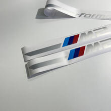 2x 2023 BMW M2 G87 M Performance Silver Stripes autocollant en vinyle
 2