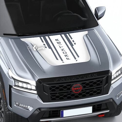 Autocollant en vinyle à capot style techno de marque pour Nissan Frontier