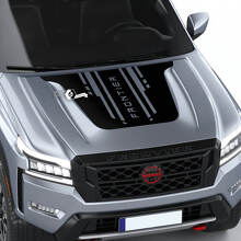 Autocollant en vinyle à capot style techno de marque pour Nissan Frontier_2