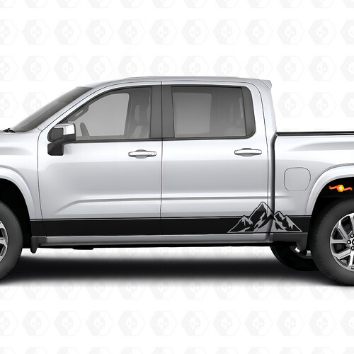 Bandes Vinyle Superposées pour Portes et Bas de Caisse Chevrolet Silverado 1500 Nouvelle Génération 2027_1