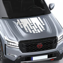 Nissan Frontier S SV Pro-4x Hood Vinyl Decal Camo Tetris Autocollant graphique
 2