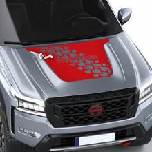 Nissan Frontier S SV Pro-4x Autocollant de capot en vinyle pour pneu tout-terrain - Autocollant graphique occultant
 3