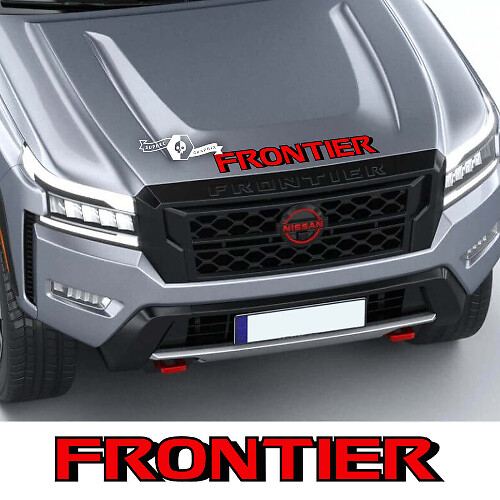 Autocollant en vinyle lettrage capot FRONTIER pour Nissan Frontier