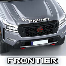 Autocollant en vinyle lettrage capot FRONTIER pour Nissan Frontier_2